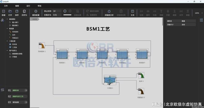 beat365北京欧倍尔污水处理工艺模拟