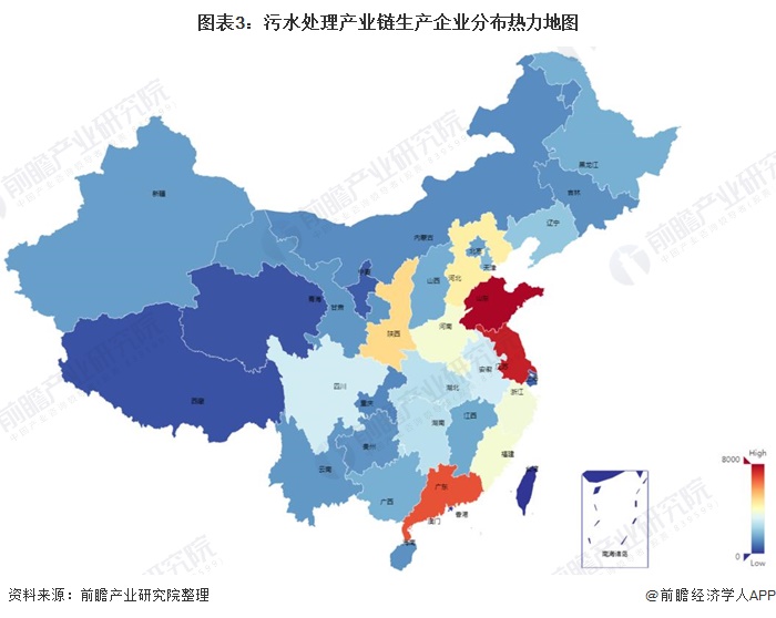 beat365【干货】污水处理行业产业链全景梳理及区域热力地图(图3)